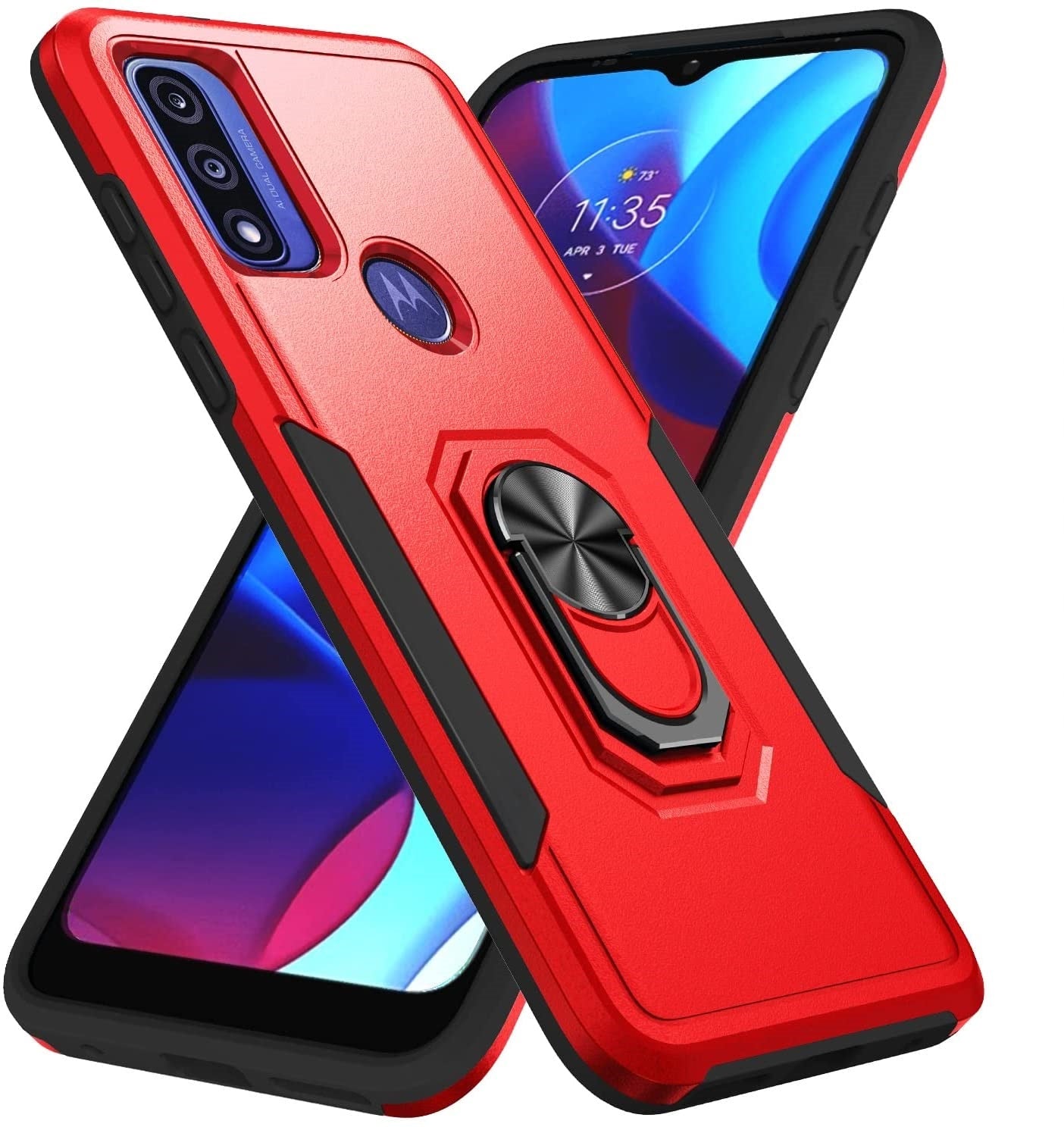 Étui à anneau robuste pour Motorola Moto G Pure (2021) / G Power (2022) / G Play (2023) Étui à anneau robuste pour Motorola Moto G Pure (2021) / G Power (2022) / G Play (2023)